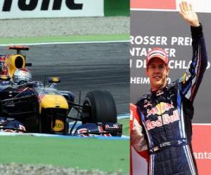 Puzzle Sebastian Vettel - Red Bull - Hockenheim, Γερμανικό Grand Prix (2010) (Ranked 3η)